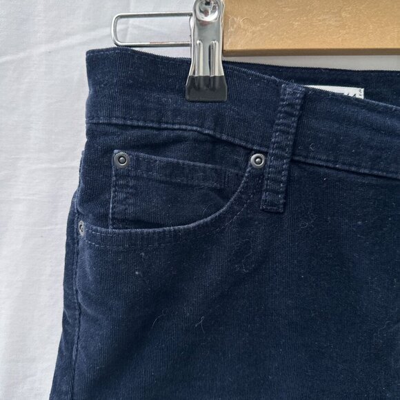 Gap 1969 Skinny Leg Stretch Coduroy Legging Jeans Navy Blue Women 27/4 - Picture 5 of 15